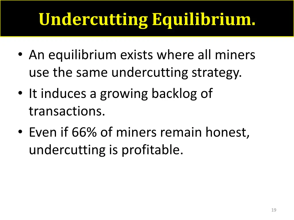 undercutting equilibrium 1
