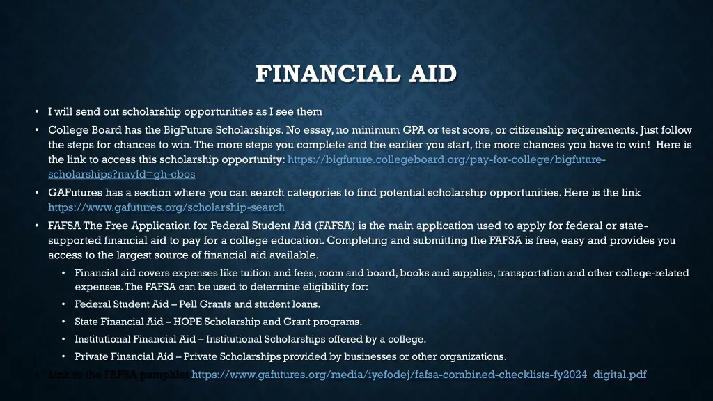 financial aid 1