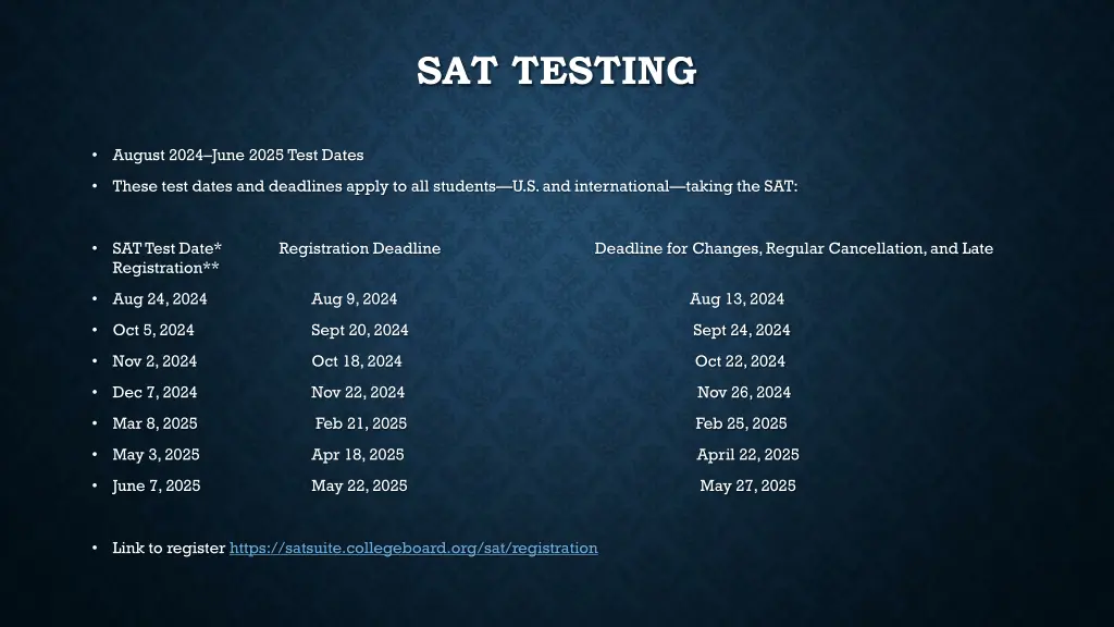sat testing