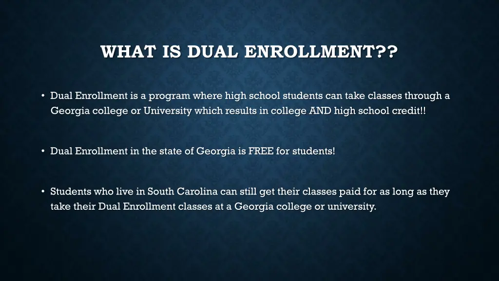 what is dual enrollment
