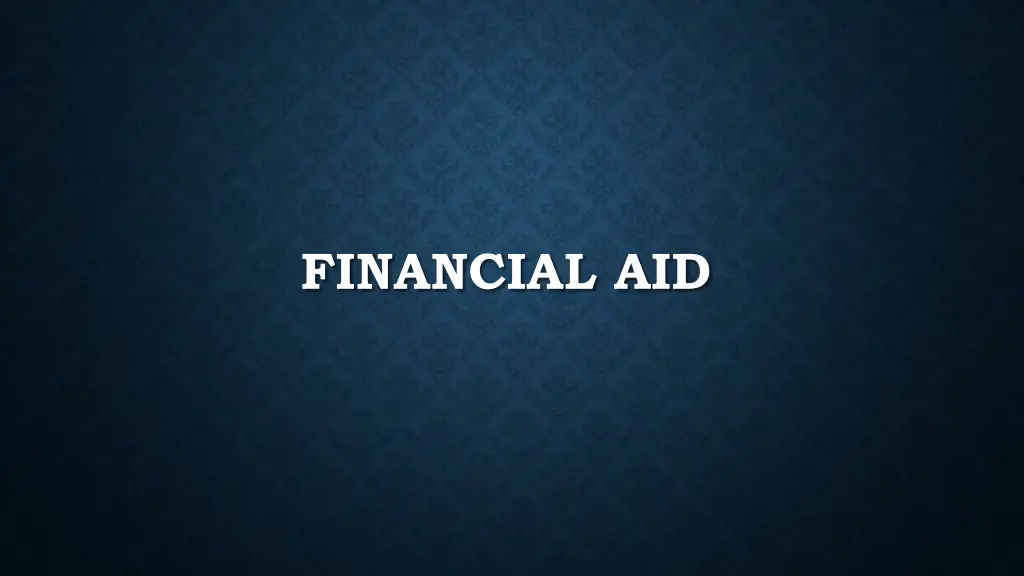 financial aid