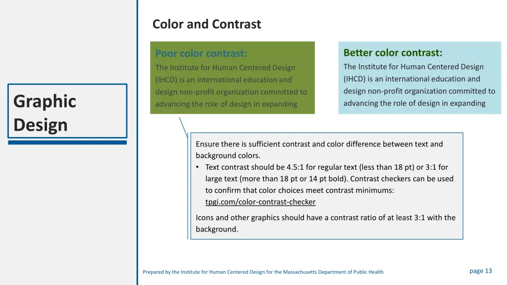 color and contrast