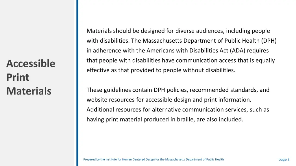 materials should be designed for diverse
