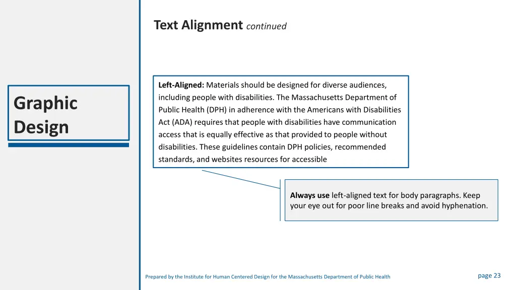 text alignment continued