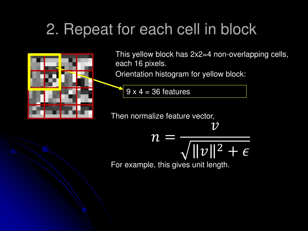 2 repeat for each cell in block