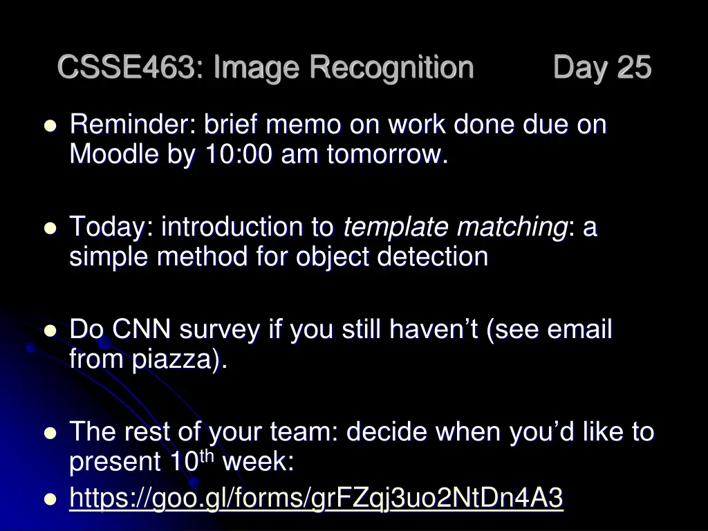 csse463 image recognition
