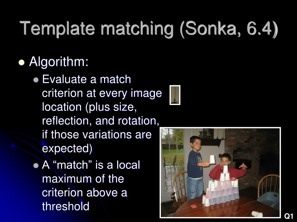 template matching sonka 6 4 1