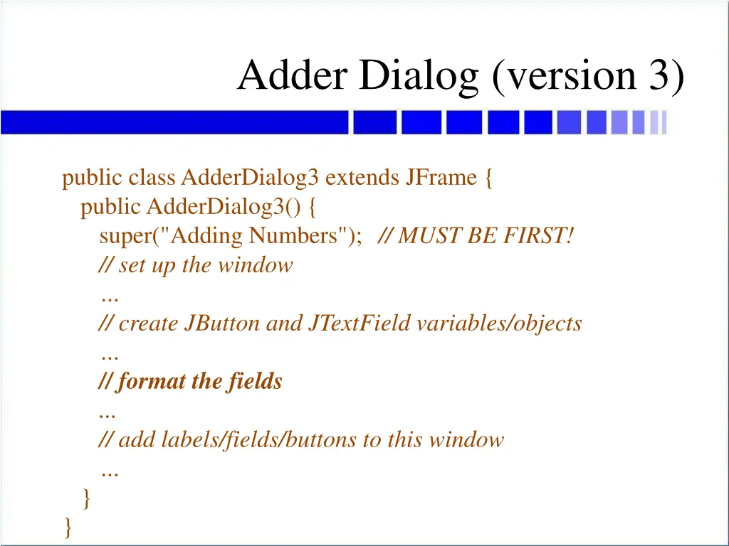 adder dialog version 3