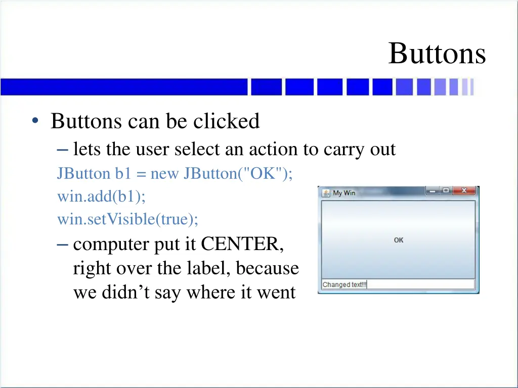 buttons