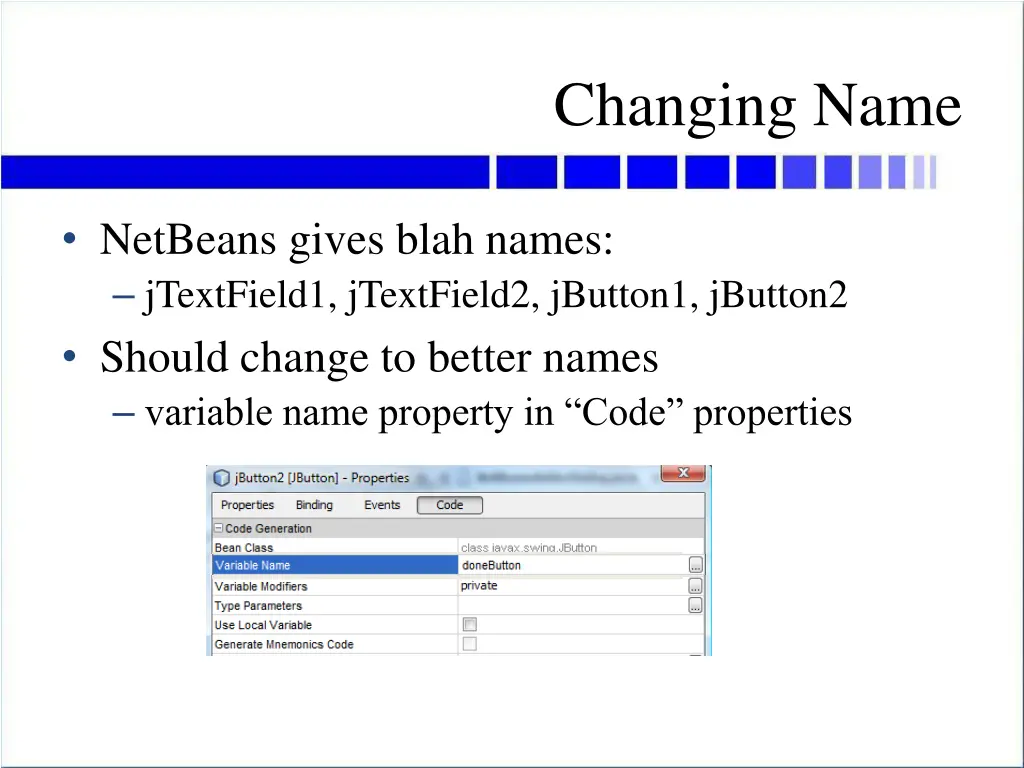 changing name
