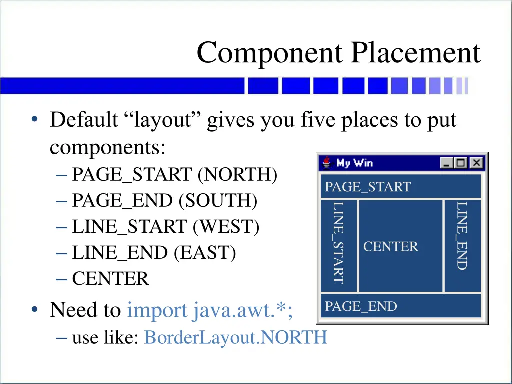 component placement