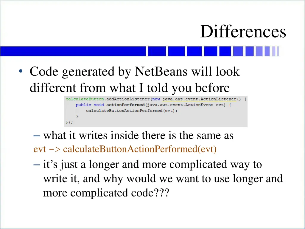 differences