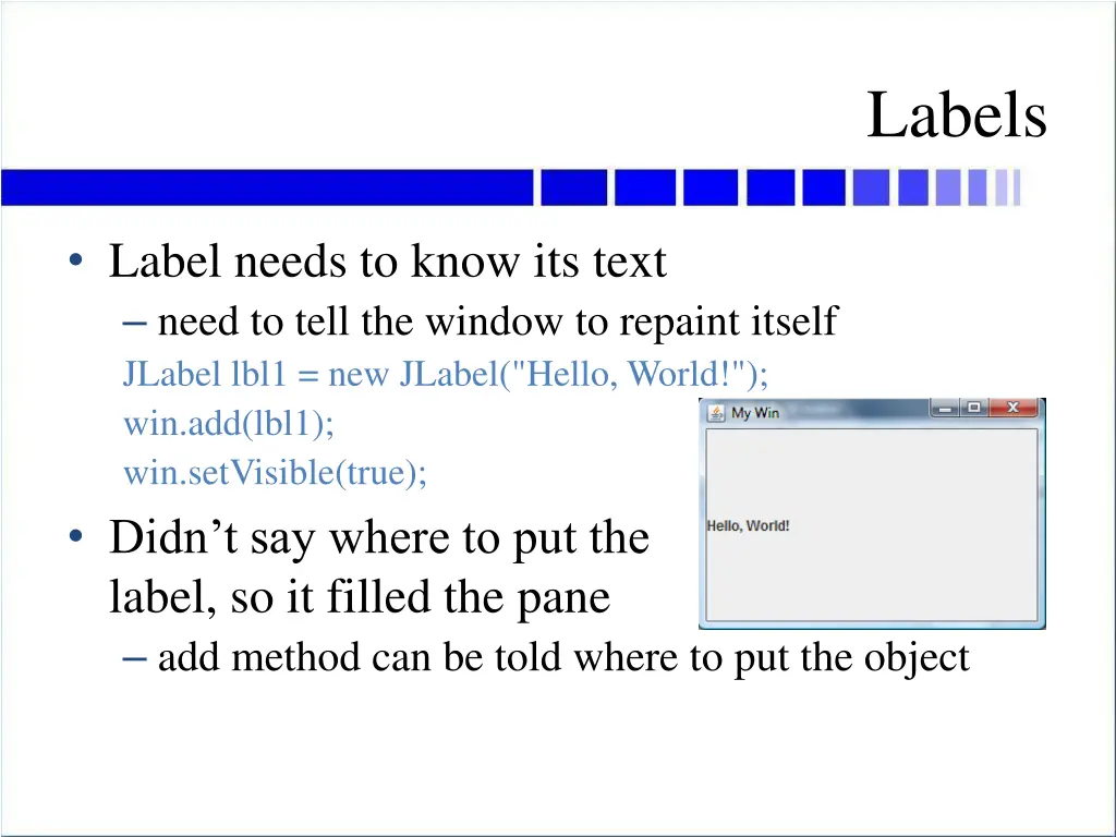 labels