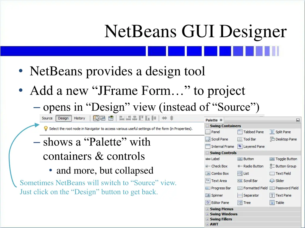 netbeans gui designer