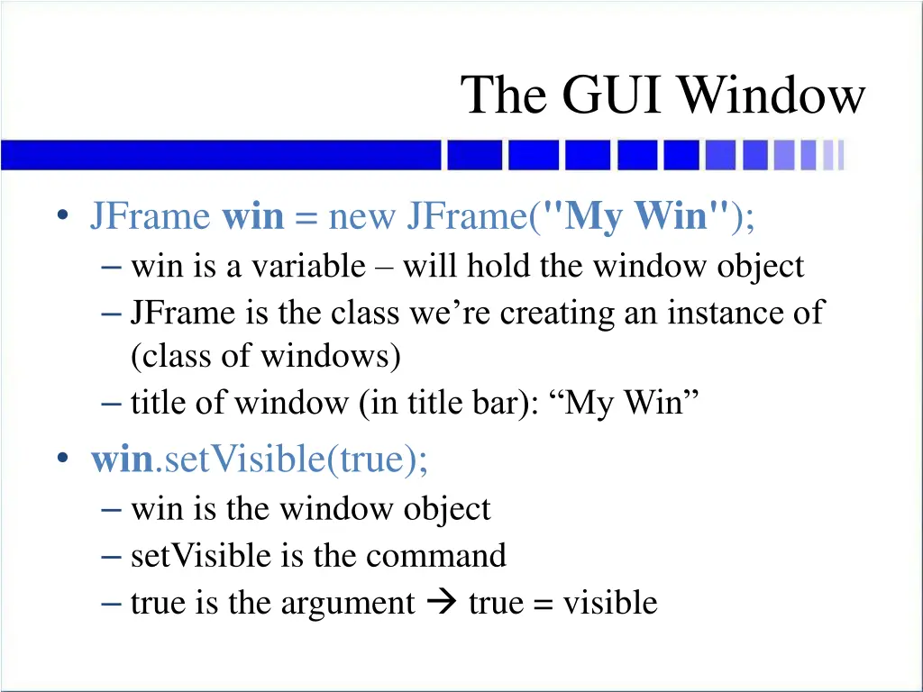 the gui window 1