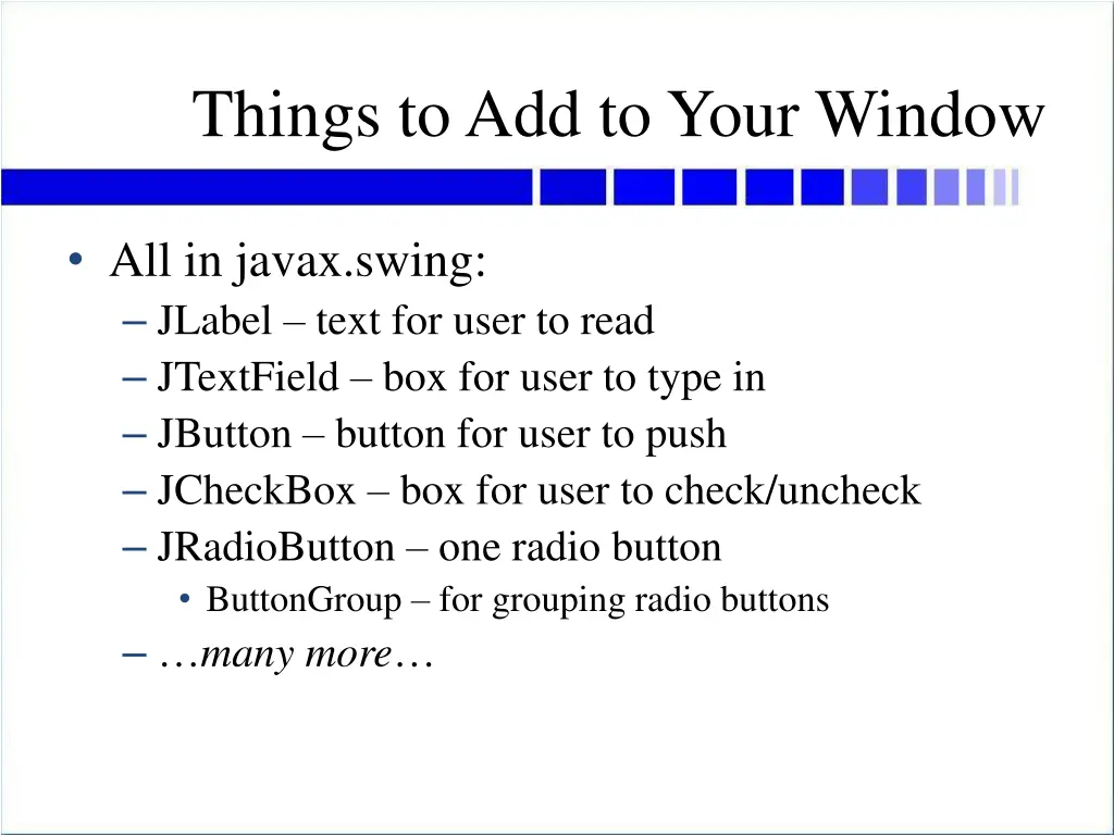 things to add to your window