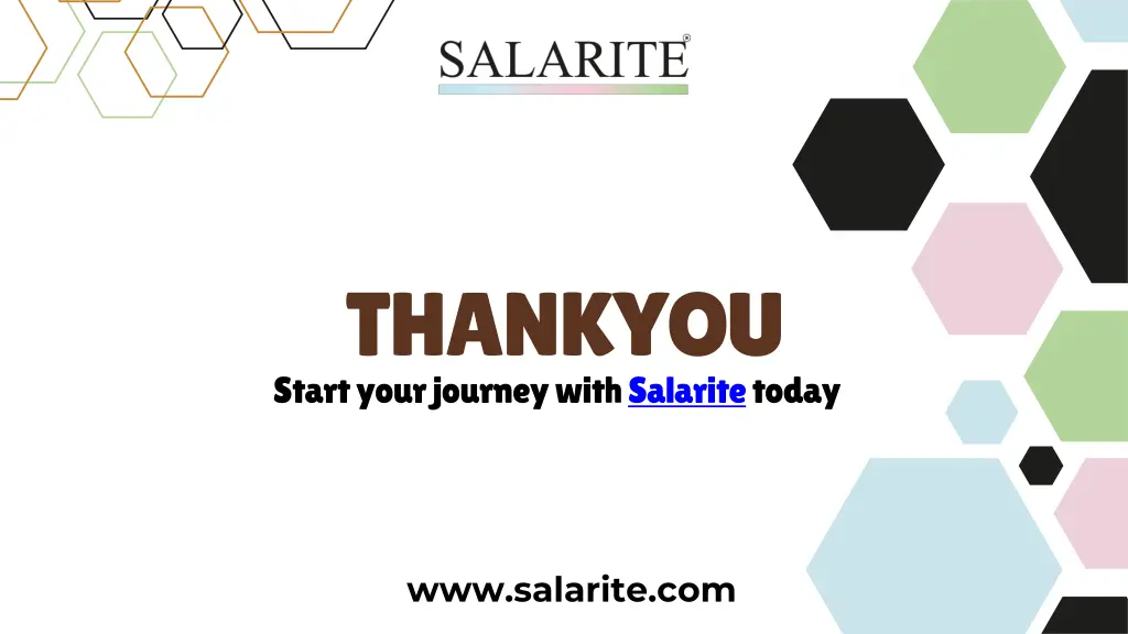 thankyou start your journey with salarite today