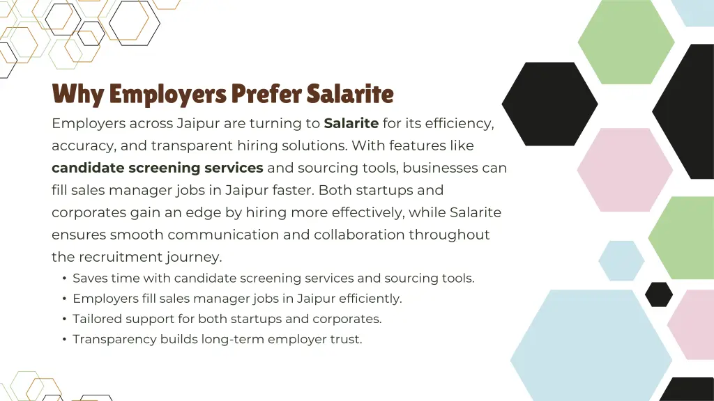 why employers prefer salarite employers across