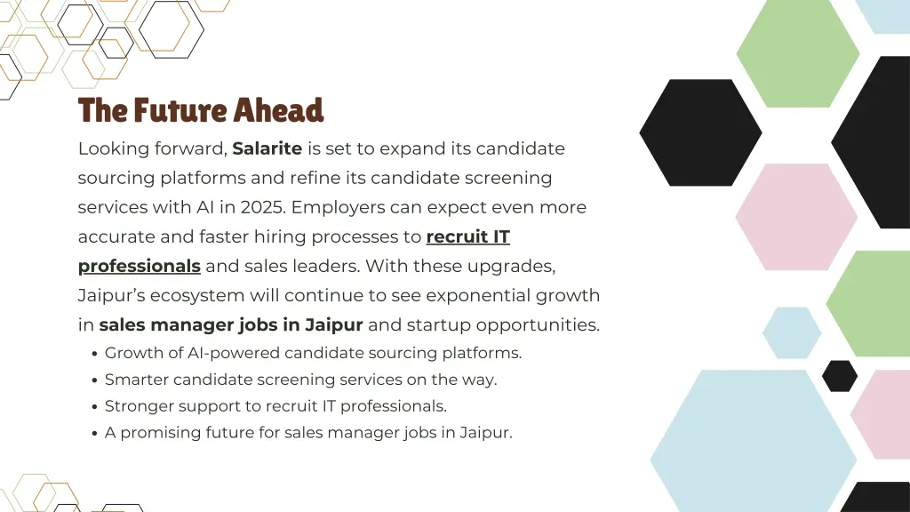 the future ahead looking forward salarite