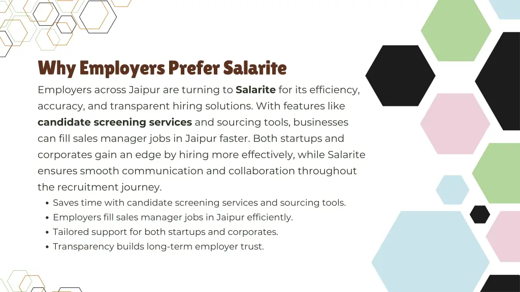 why employers prefer salarite employers across