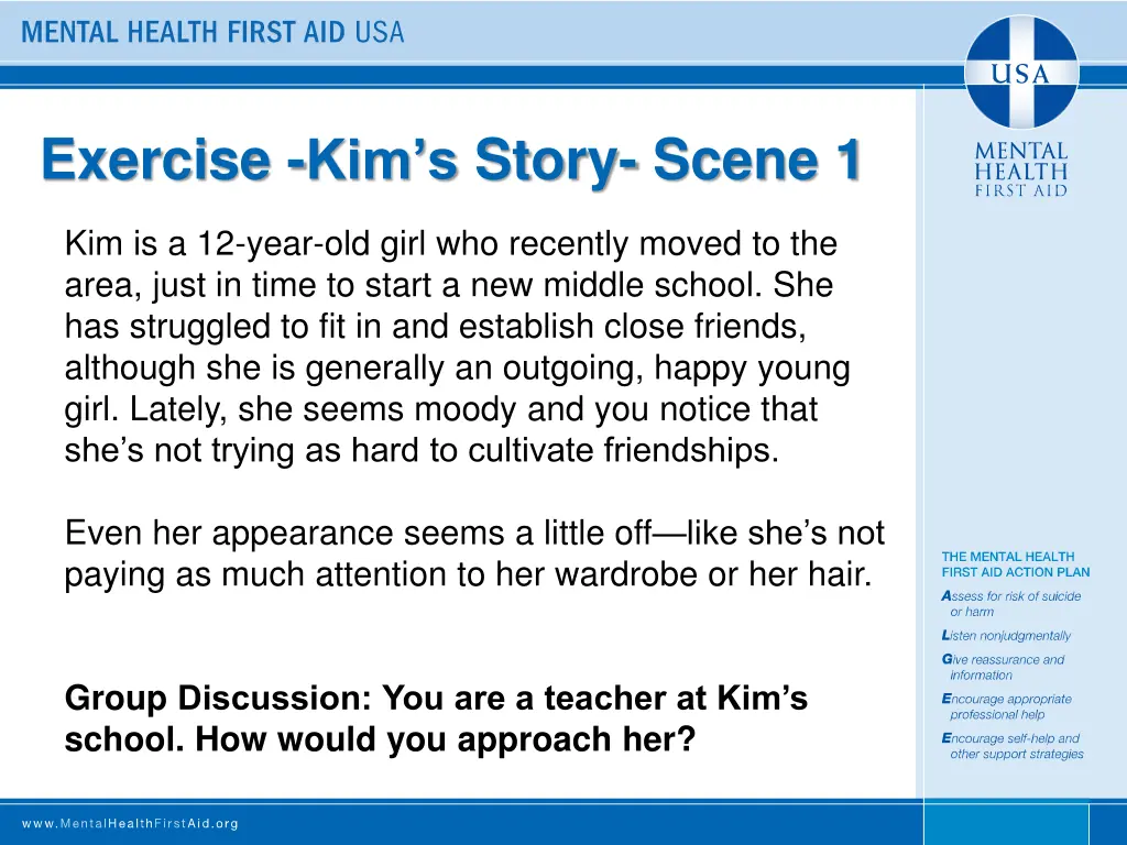 exercise kim s story scene 1