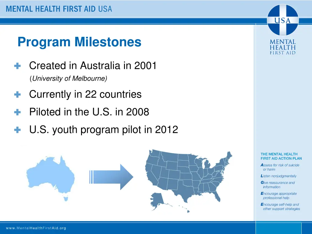 program milestones