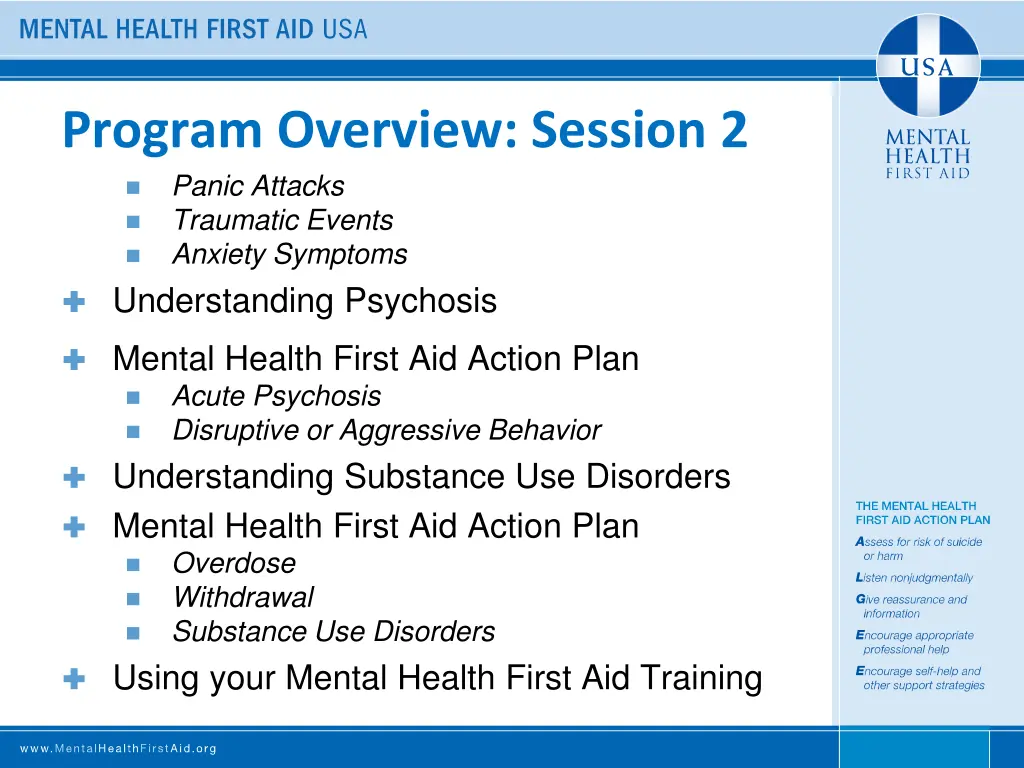 program overview session 2 panic attacks
