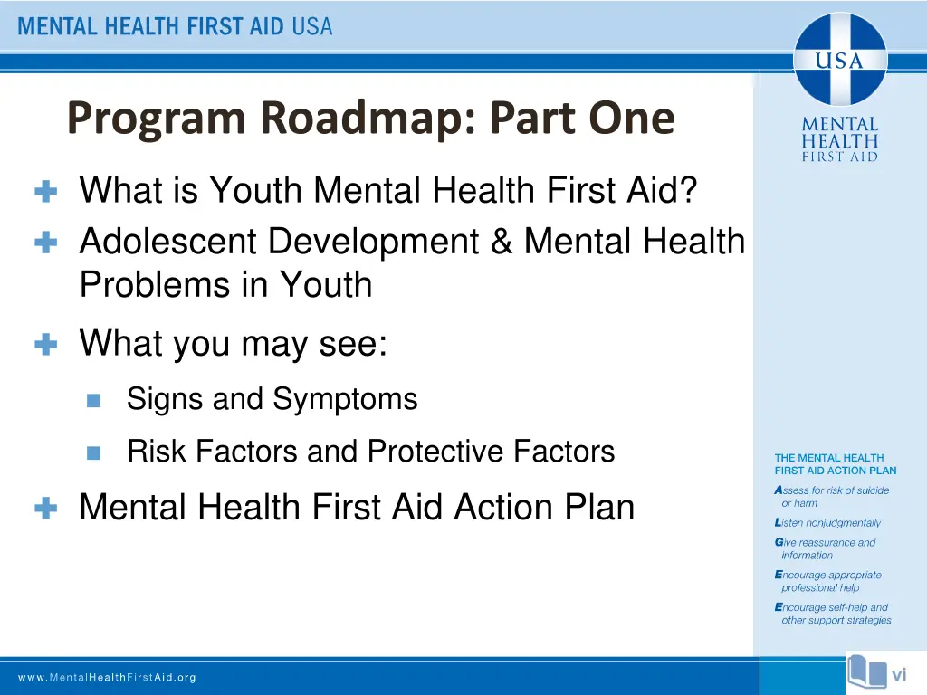 program roadmap part one