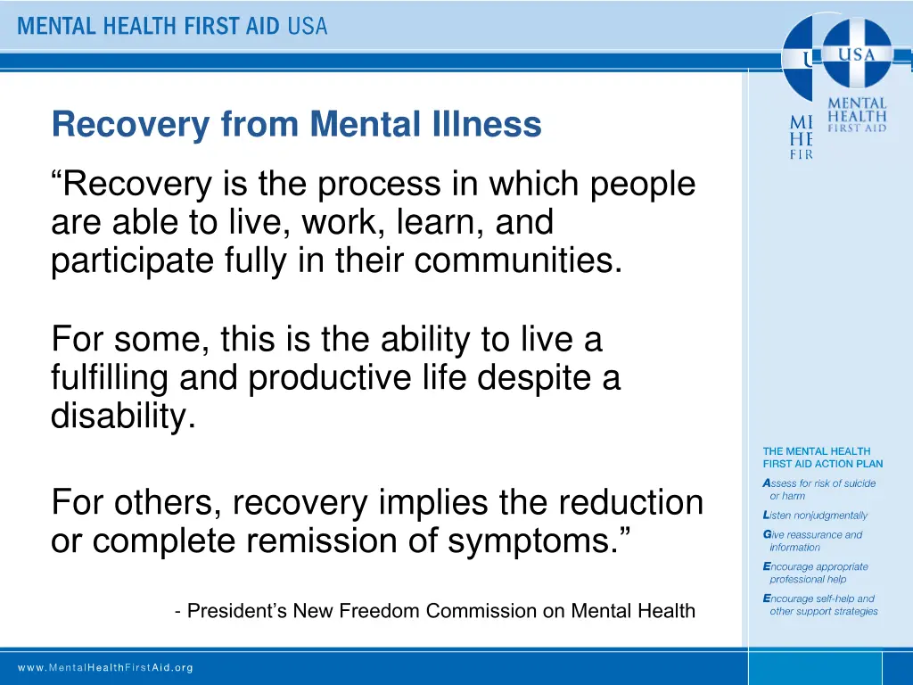recovery from mental illness
