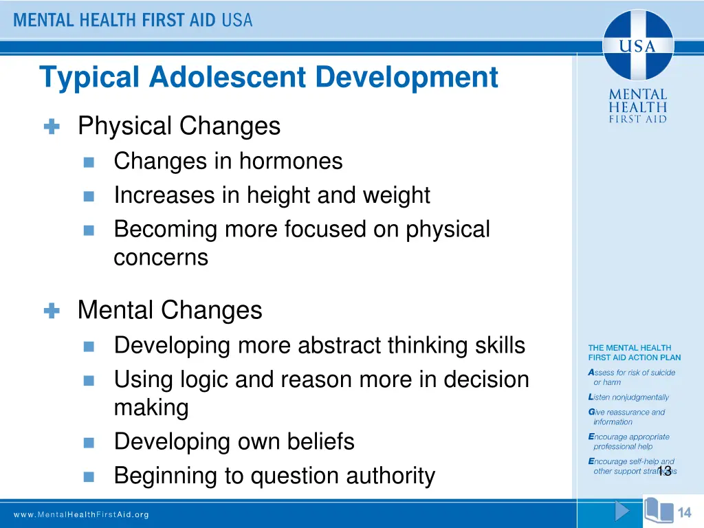 typical adolescent development