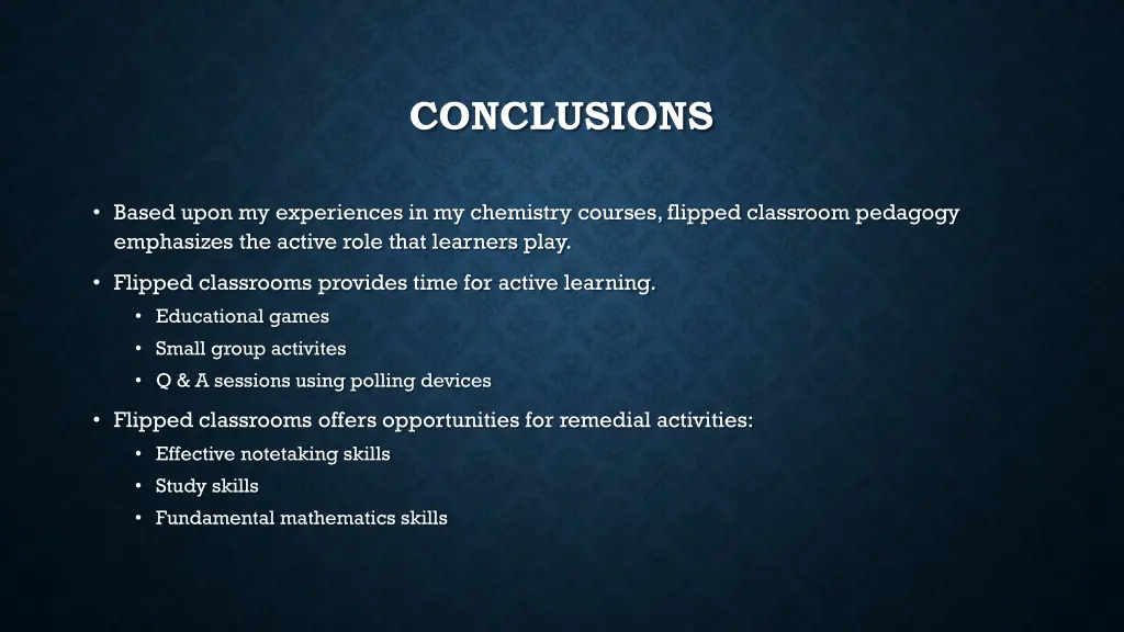 conclusions