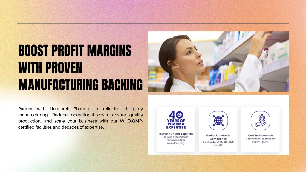 boost profit margins with proven manufacturing