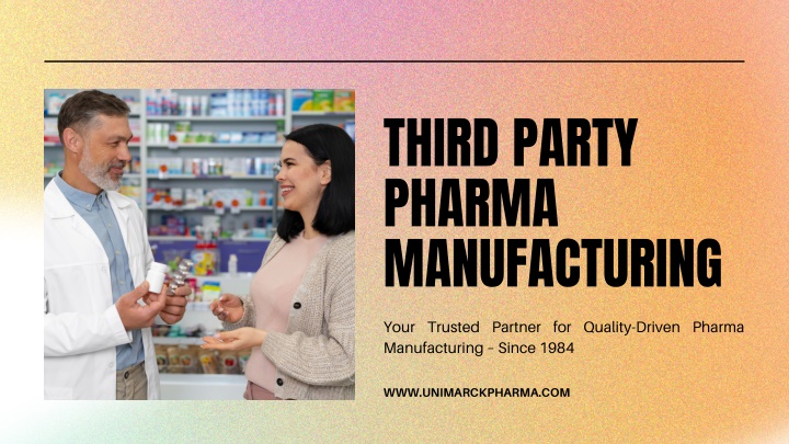 third party pharma manufacturing