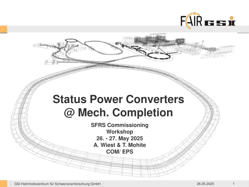 status power converters @ mech completion