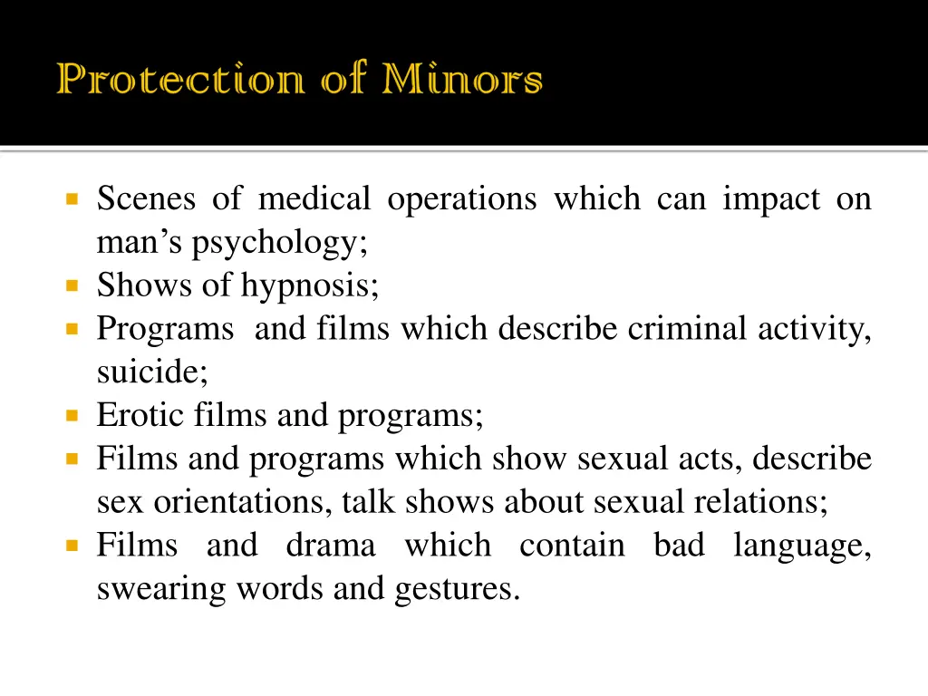 scenes of medical operations which can impact