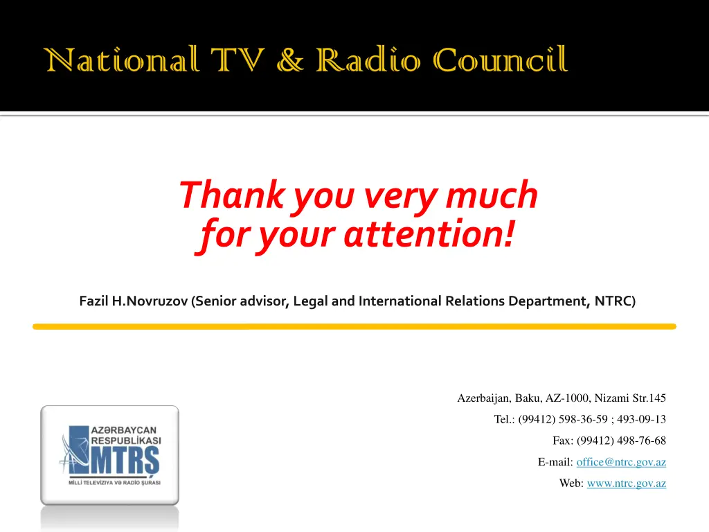 thank you very much for your attention