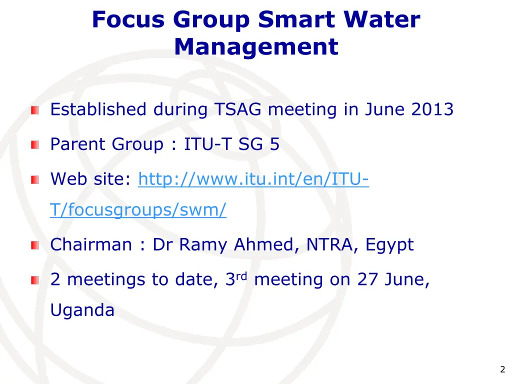 focus group smart water management