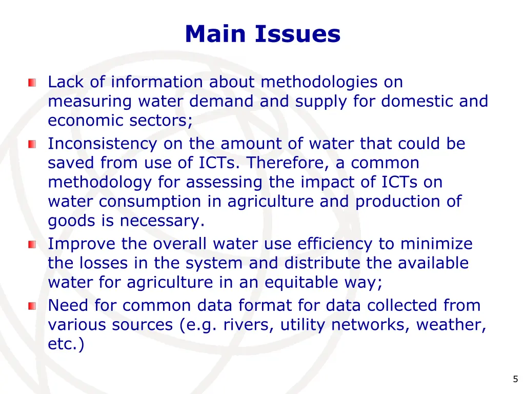 main issues 2