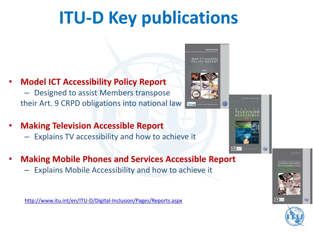 itu d key publications
