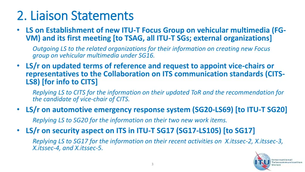 2 liaison statements 2 liaison statements