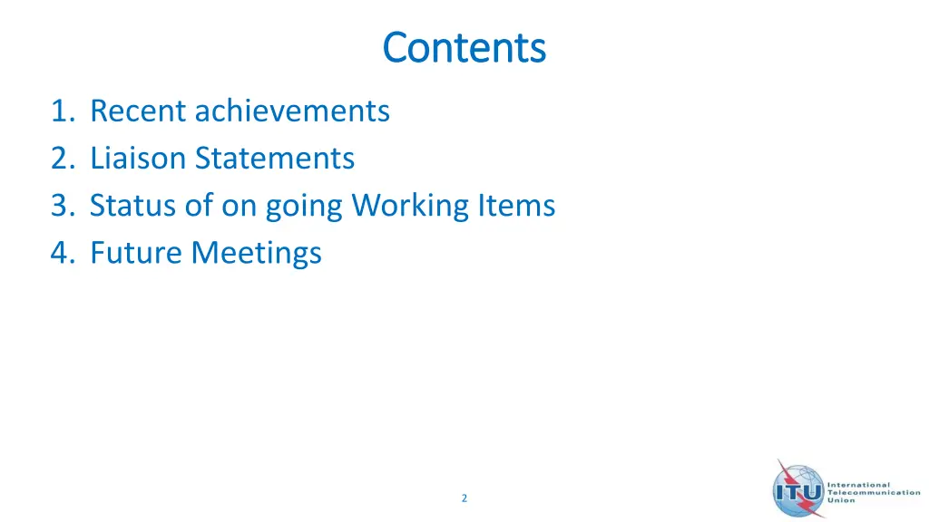 contents contents