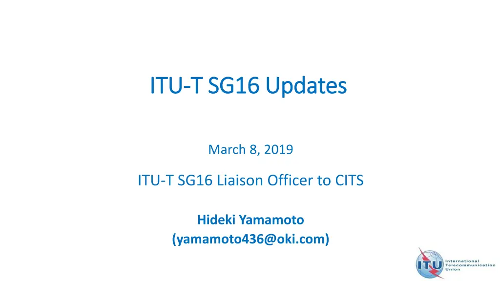 itu itu t sg16 updates t sg16 updates