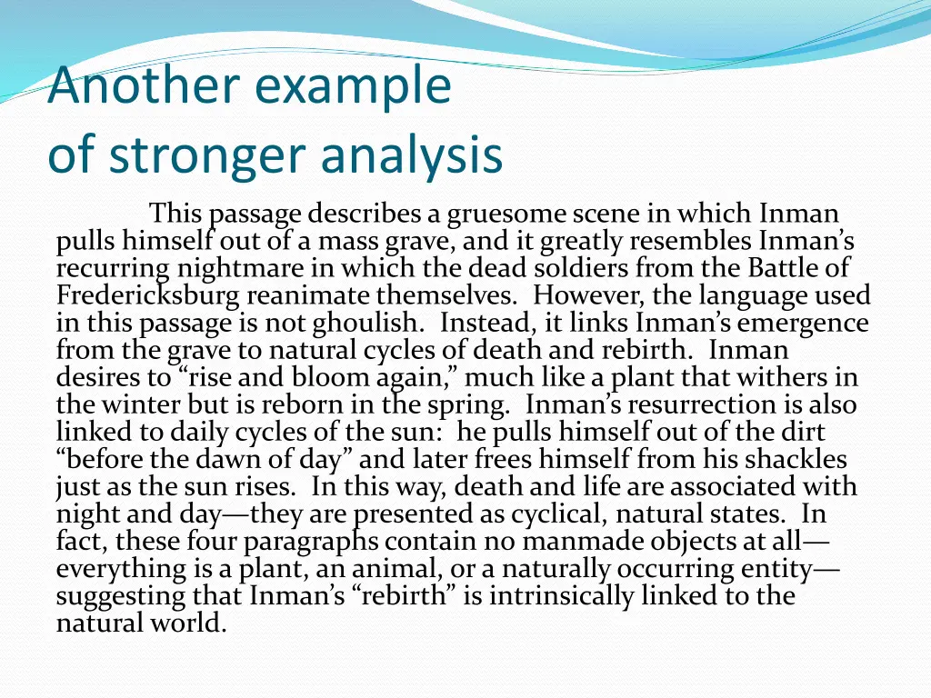 another example of stronger analysis this passage