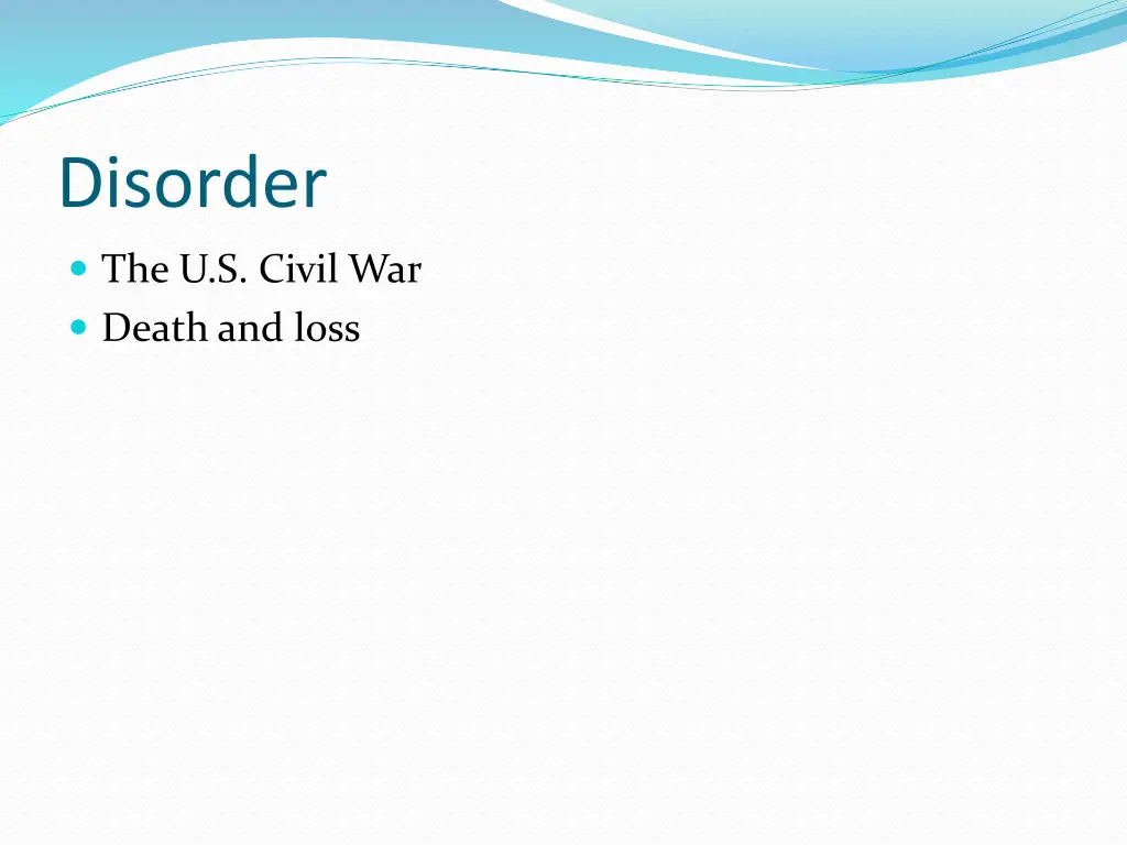 disorder