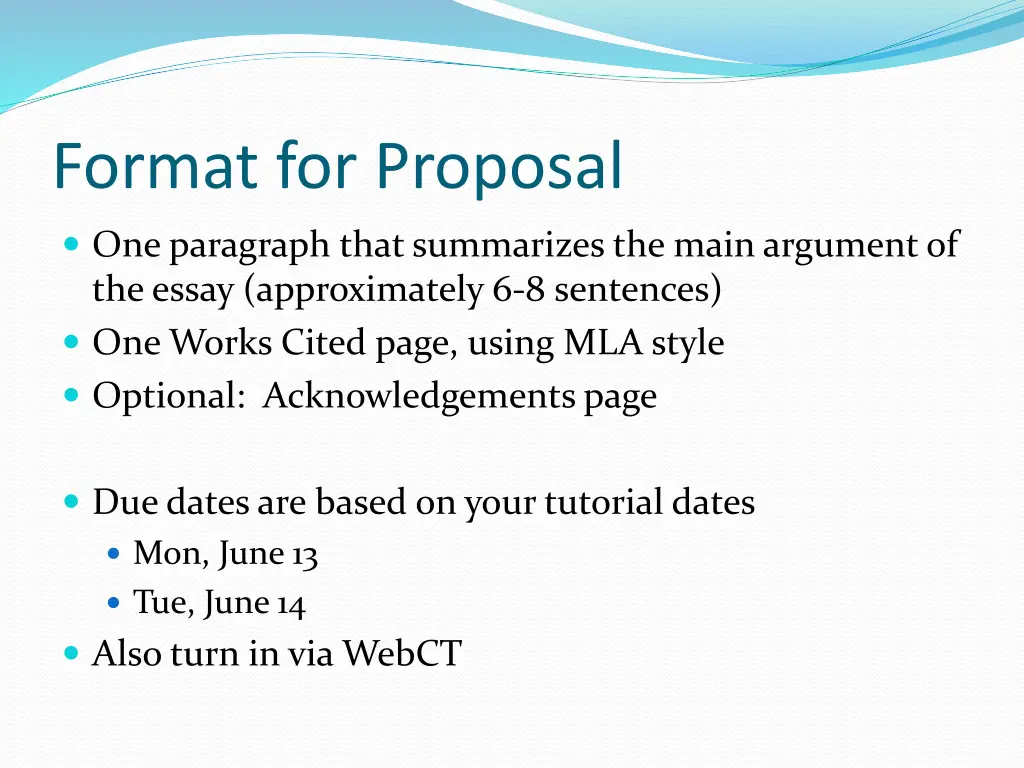 format for proposal 1