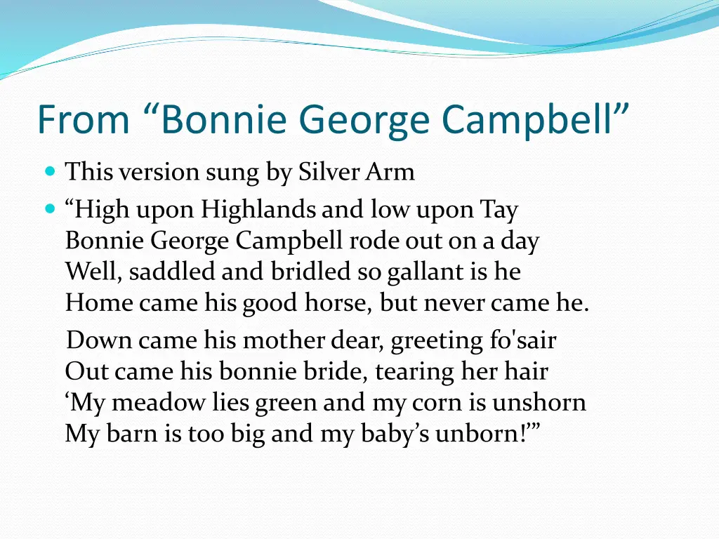 from bonnie george campbell