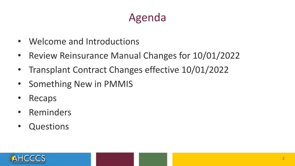 agenda