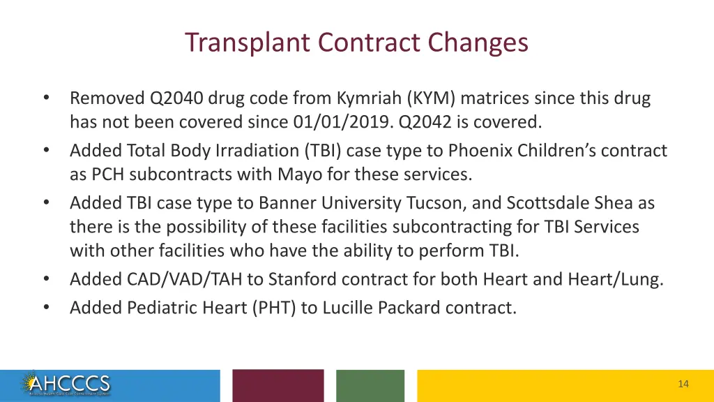 transplant contract changes 5