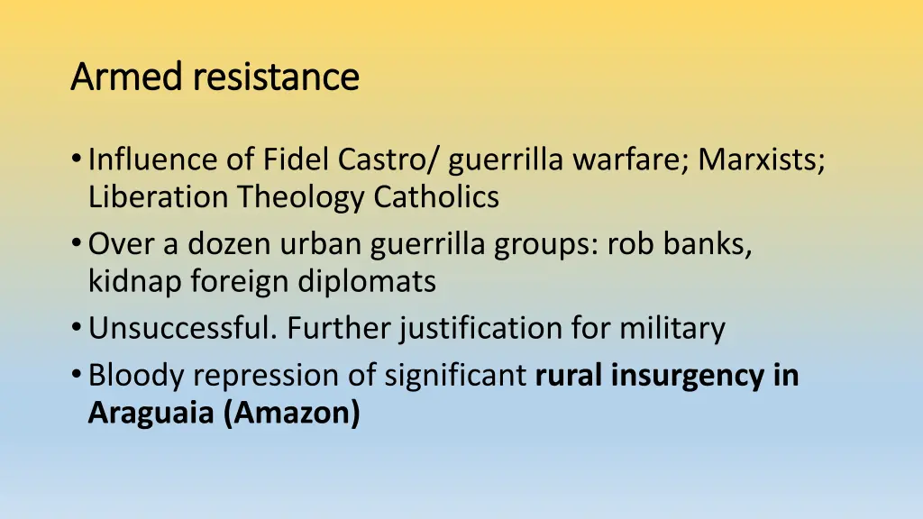 armed resistance armed resistance