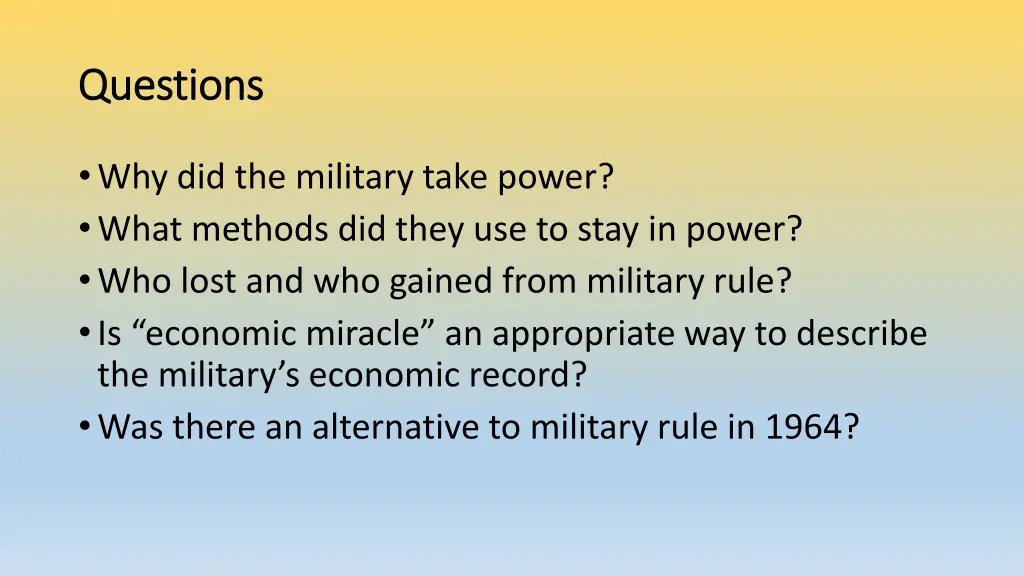 questions questions